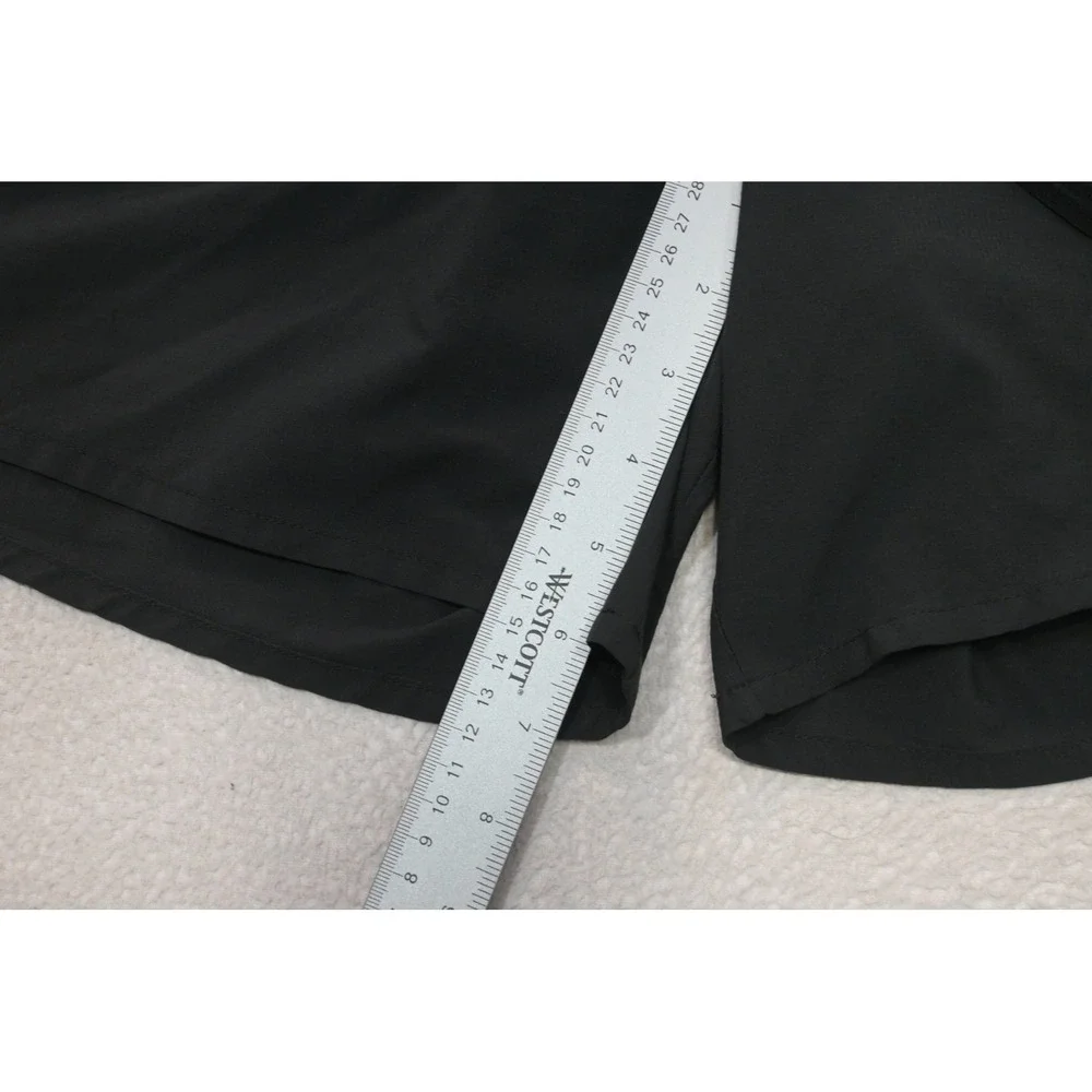 Nike Running Gym Shorts Mens XL Black Dri-FIT Mesh Back Zip Pocket Excellent